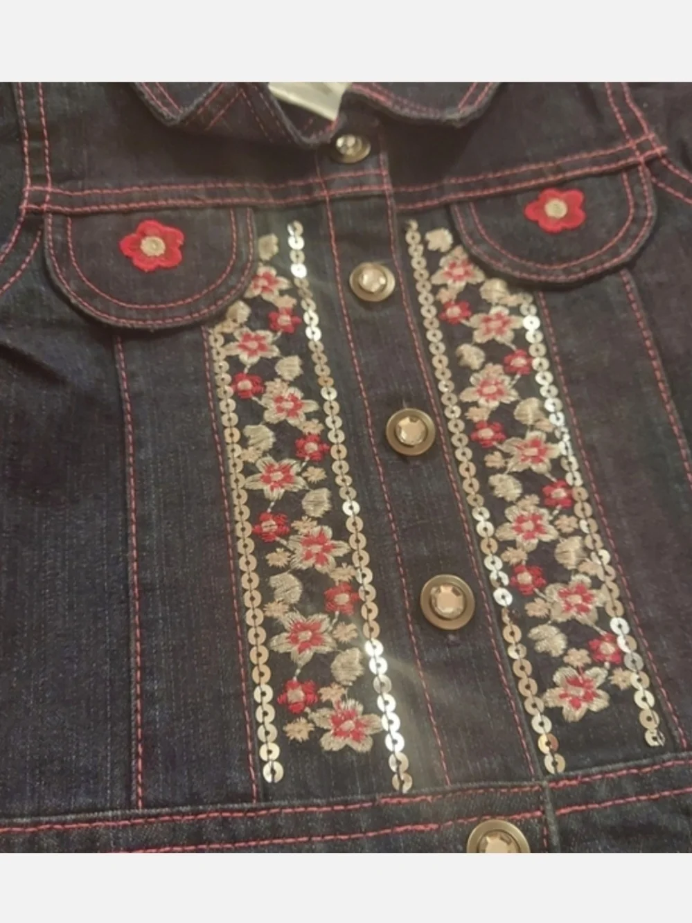Nannette Dark Blue Denim Jacket Set